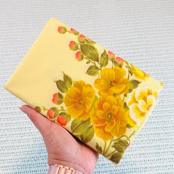 Vintage Dan River Tranquale NOSTALGIA Yellow Floral SINGLE Pillowcase - Percale - Picture 8 of 10